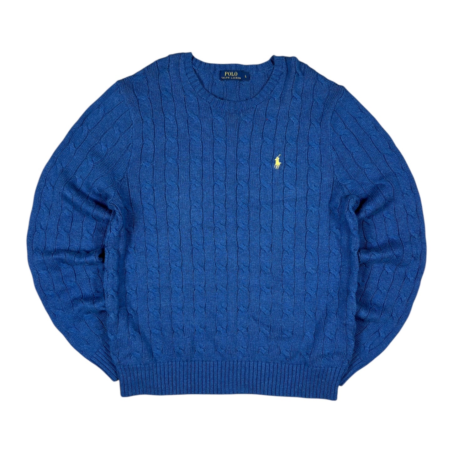 Vintage Ralph Lauren Cable Knit Sweater (L)