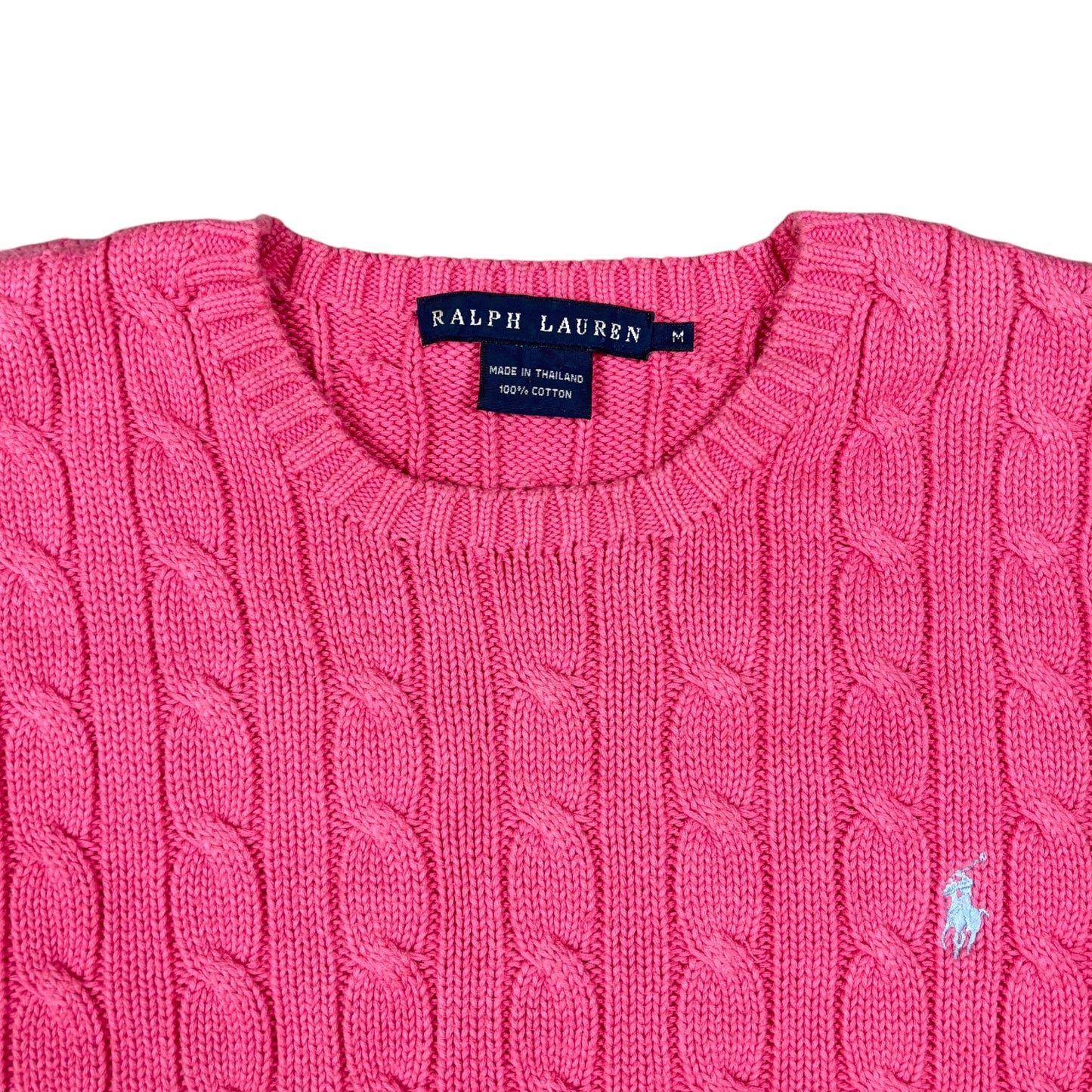 Vintage Ralph Lauren Cable Knit Sweater (wmns M)