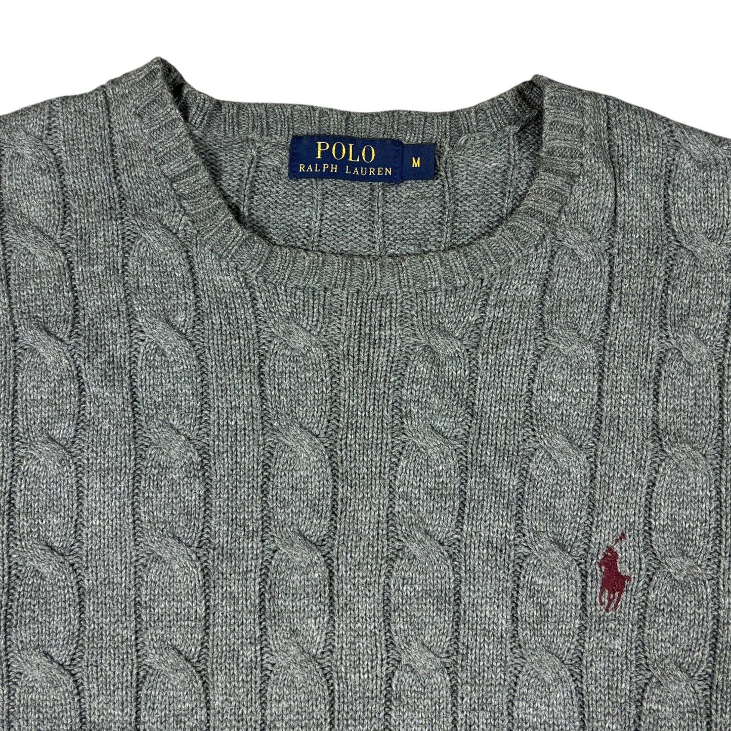 Vintage Ralph Lauren Cable Knit Sweater (L)
