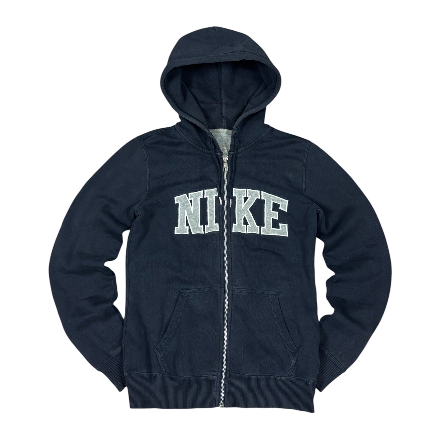 Vintage Nike Spellout Zip Hoodie (XS)