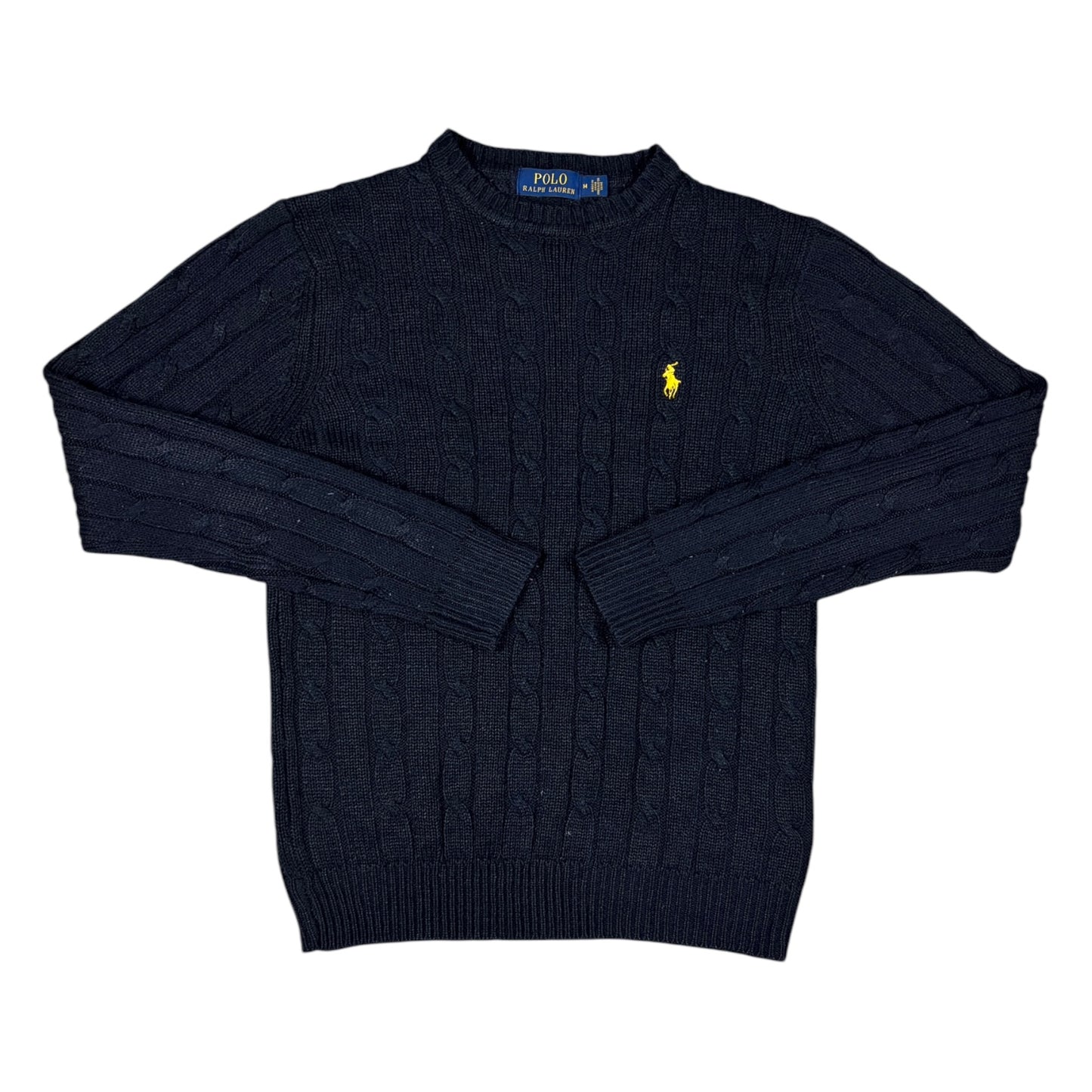 Vintage Ralph Lauren Cable Knit Sweater (M)