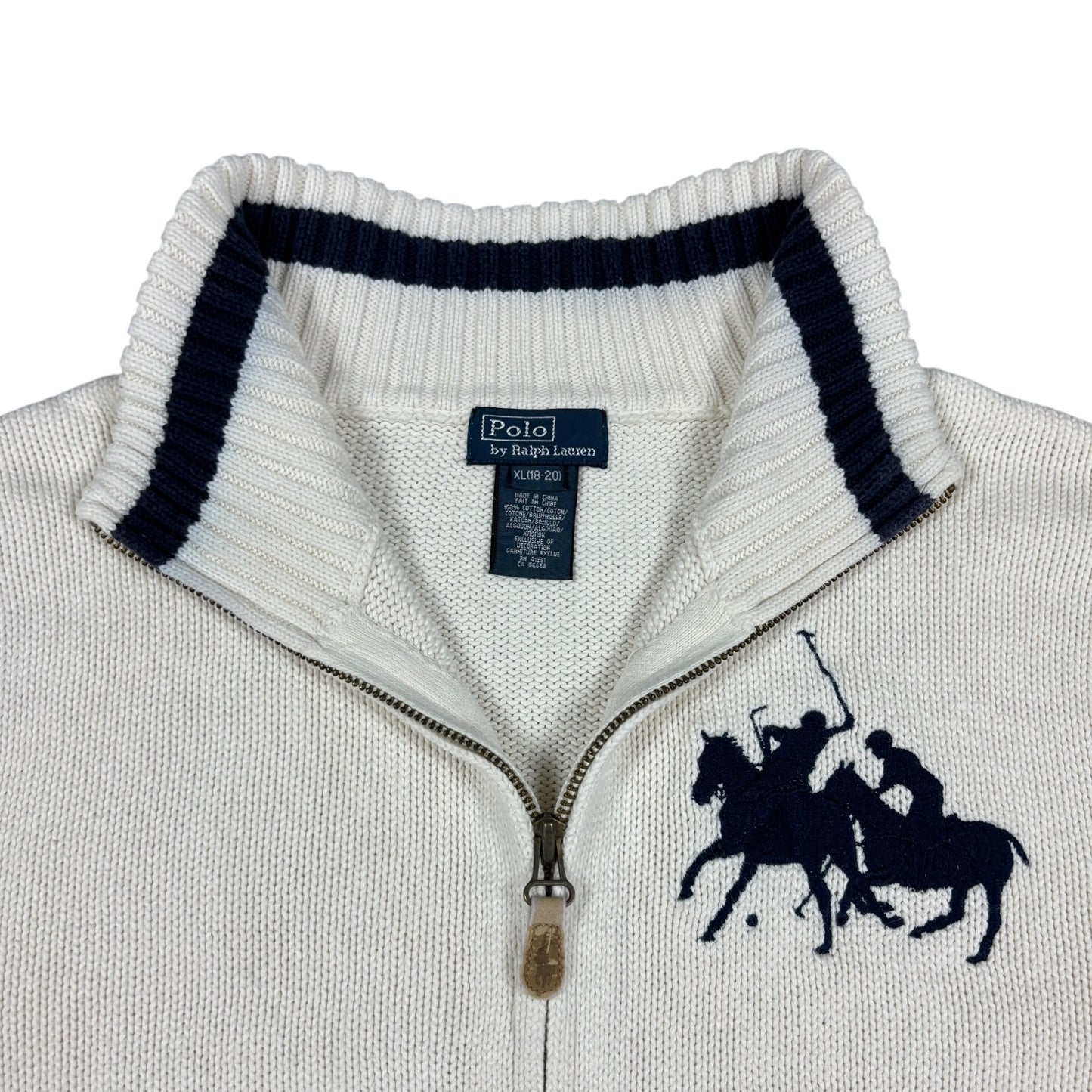 Vintage Polo Ralph Lauren Knit Sweatjacket (S)