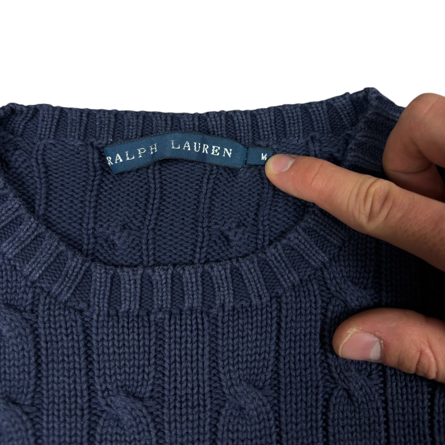Vintage Ralph Lauren Cable Knit Sweater (wmns M)