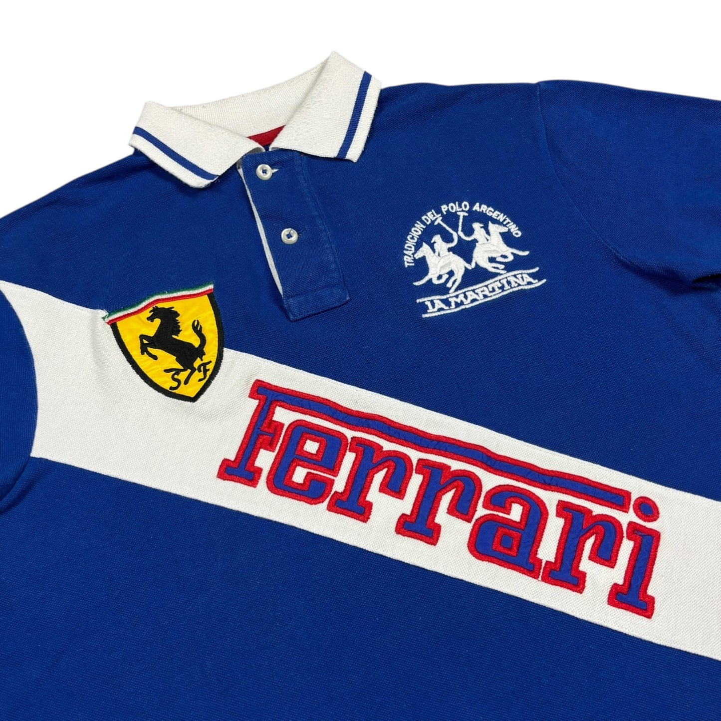 Vintage La Martina Poloshirt Ferrari (S)