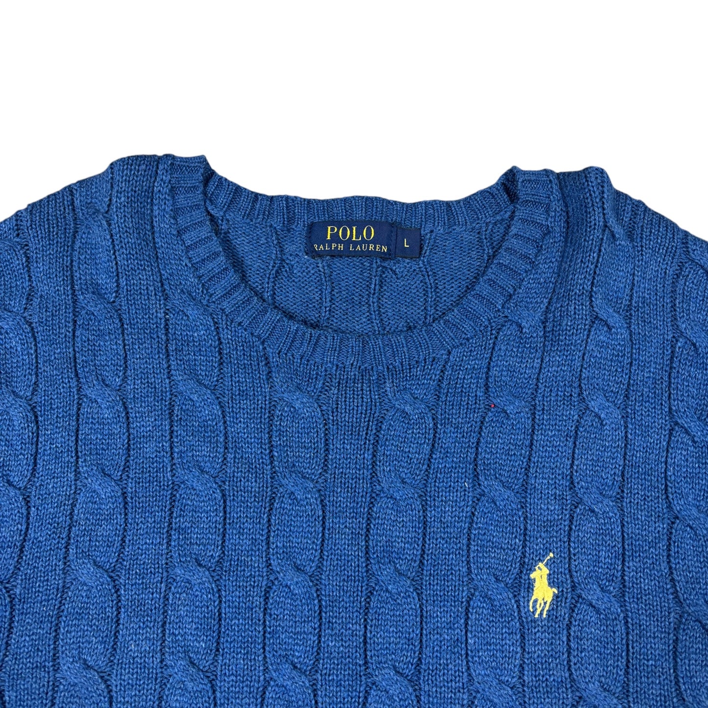 Vintage Ralph Lauren Cable Knit Sweater (L)