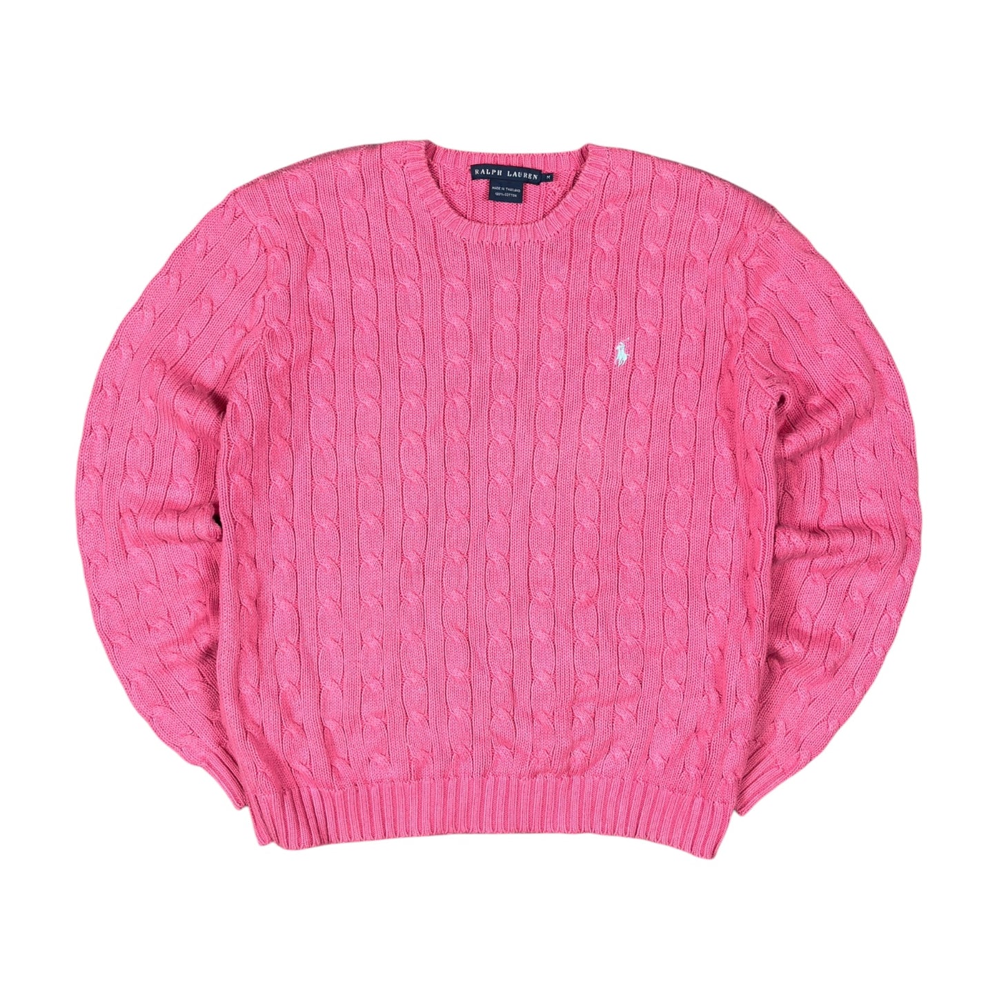 Vintage Ralph Lauren Cable Knit Sweater (wmns M)