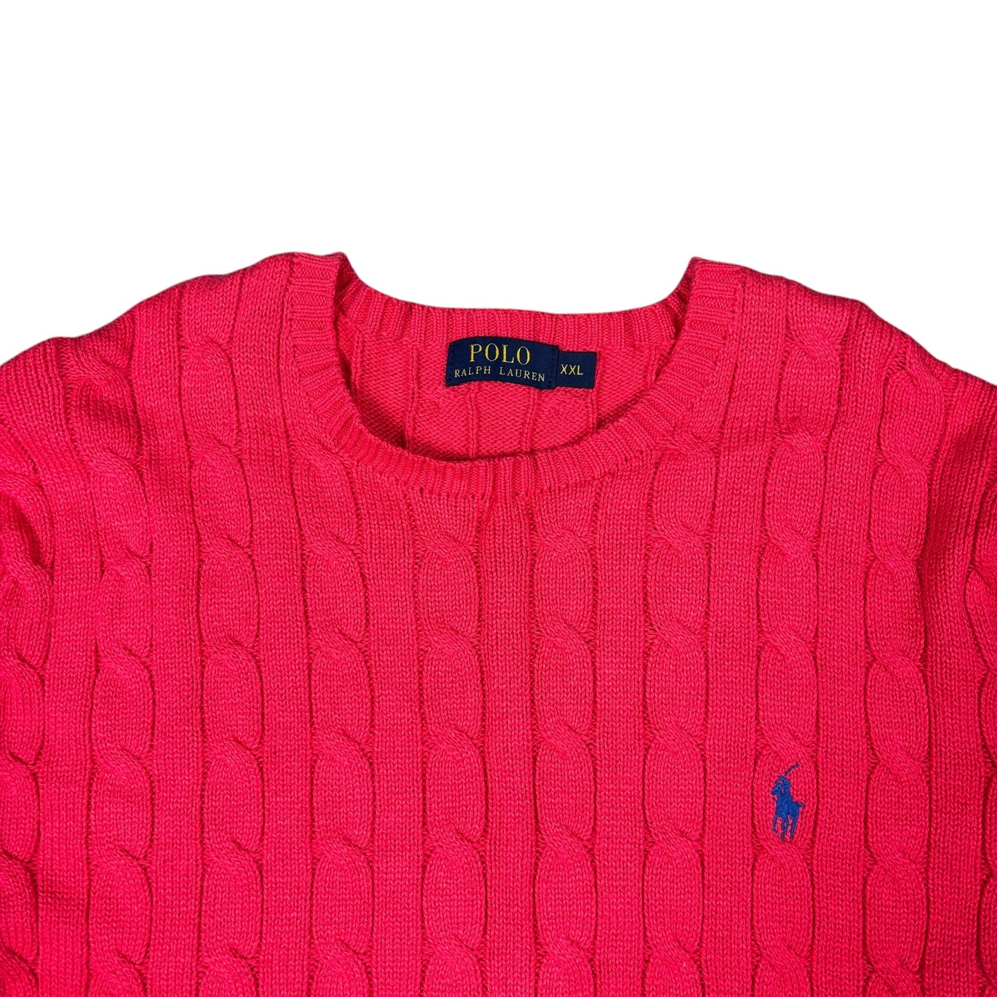 Vintage Ralph Lauren Cable Knit Sweater (XL)