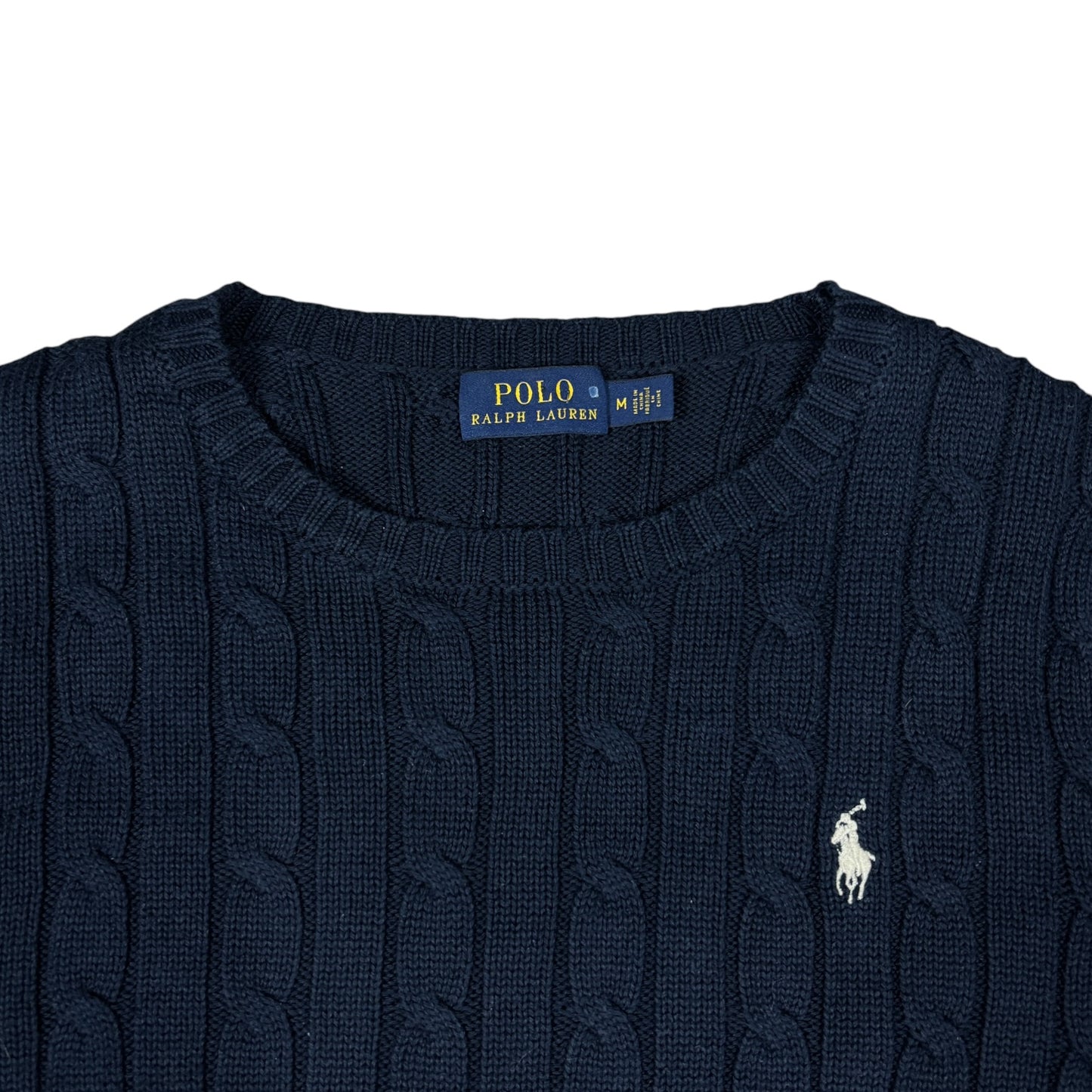 Vintage Ralph Lauren Cable Knit Sweater (M)