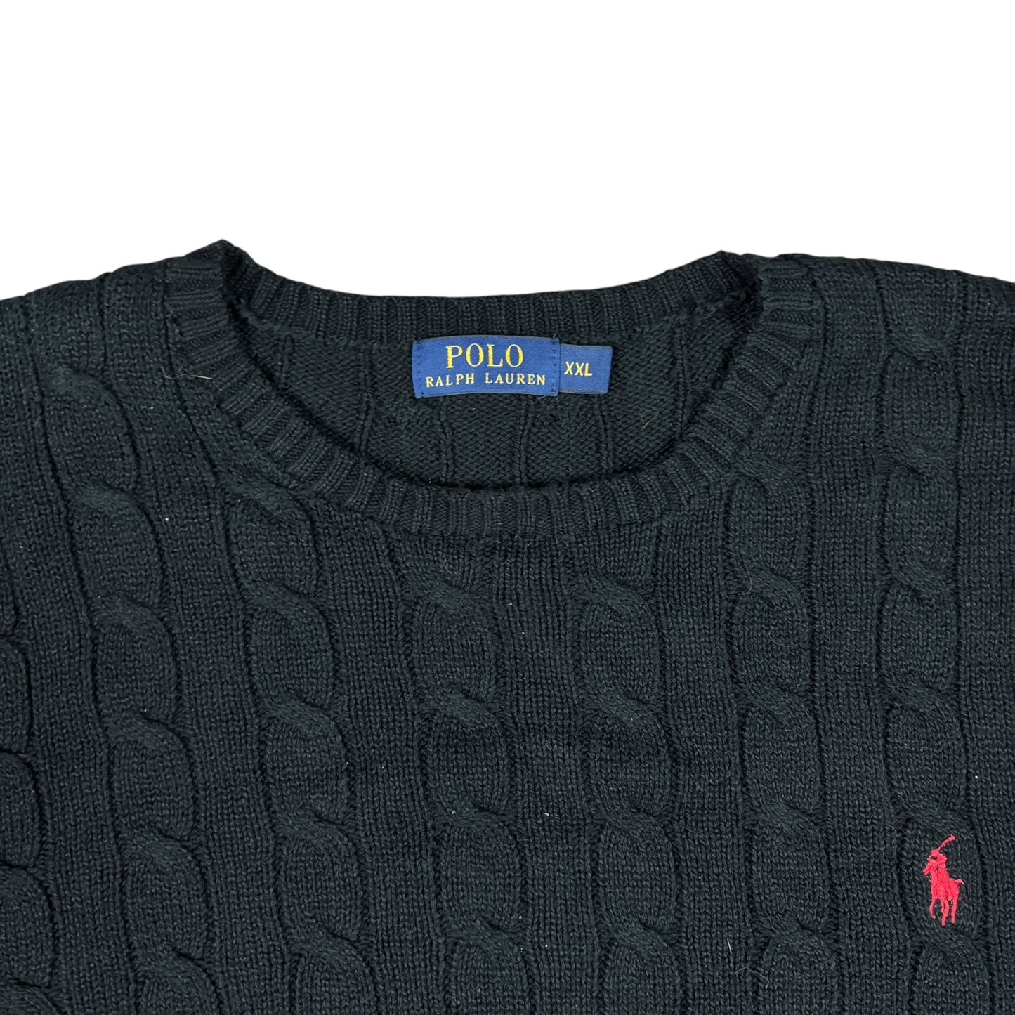 Vintage Polo Ralph Lauren Cable Knit Sweater (XXL)