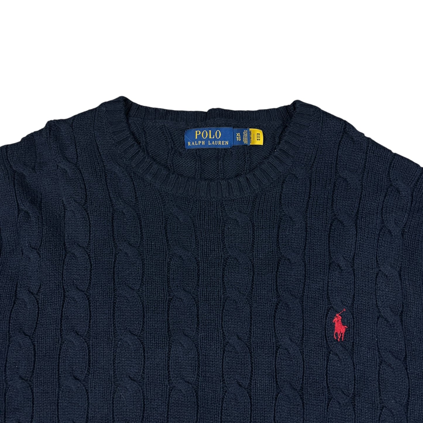 Vintage Ralph Lauren Cable Knit Sweater (L)
