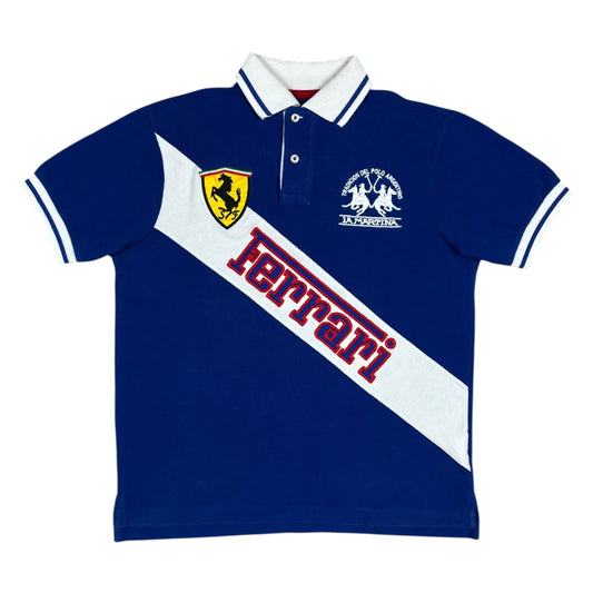 Vintage La Martina Poloshirt Ferrari (S)