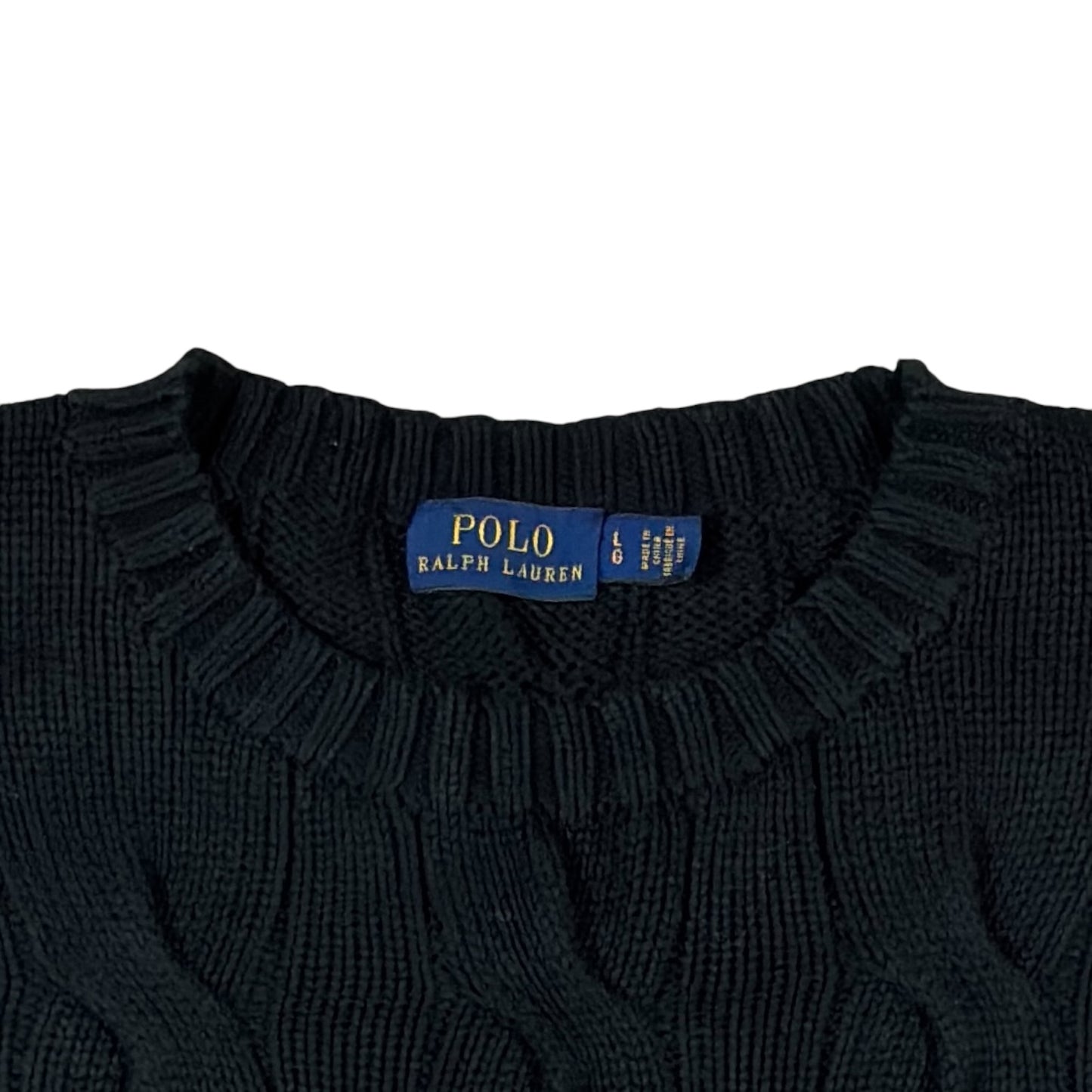 Vintage Ralph Lauren Cable Knit Sweater (wmns L)