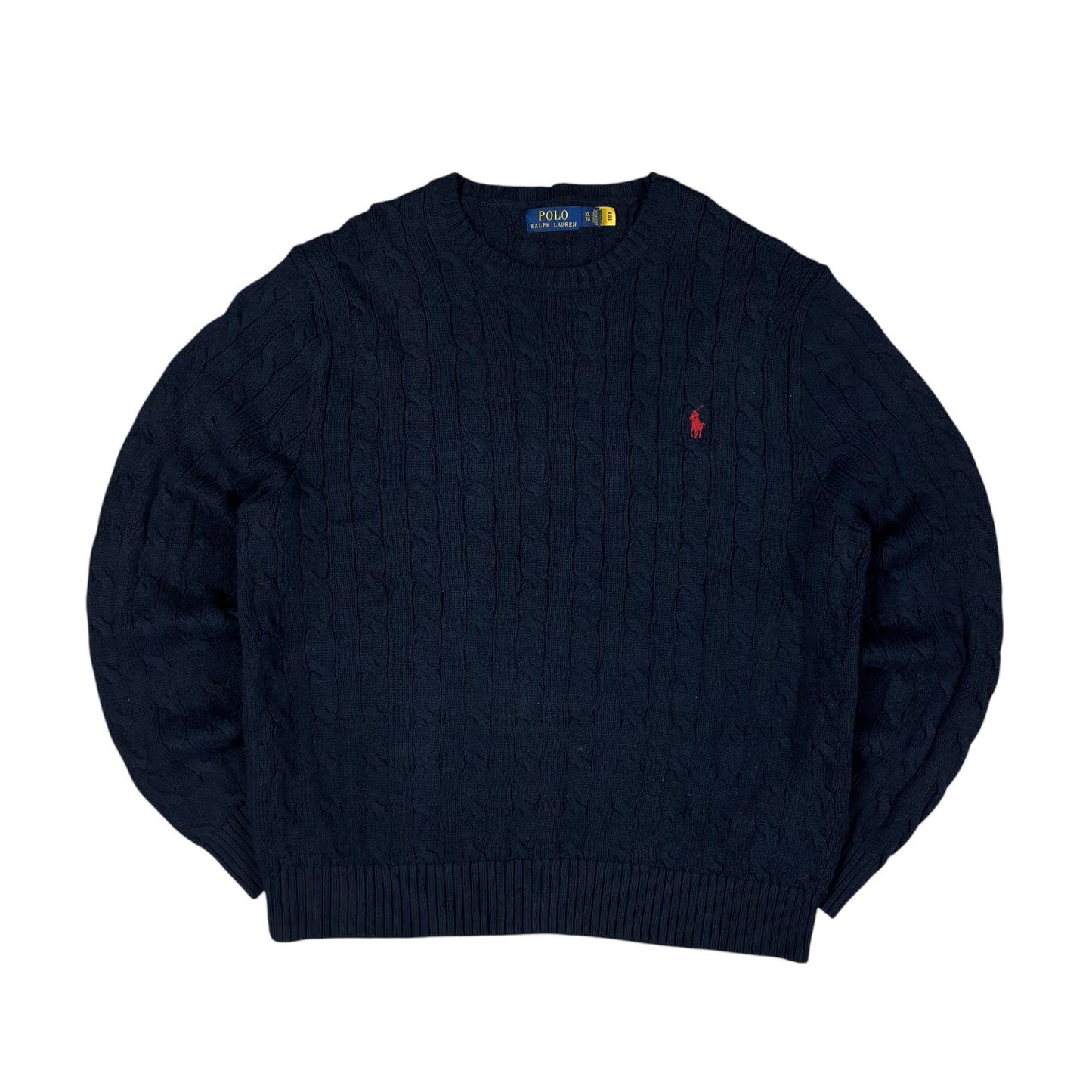 Vintage Ralph Lauren Cable Knit Sweater (L)