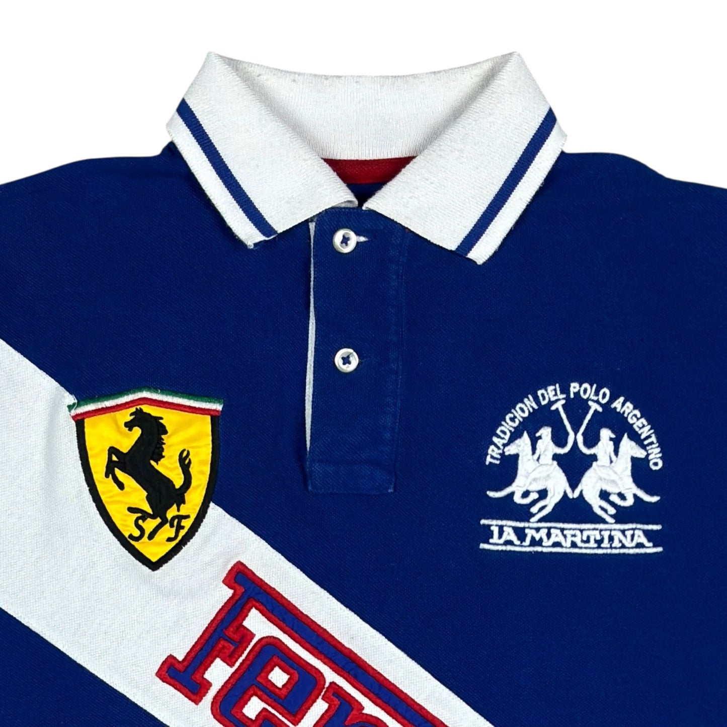 Vintage La Martina Poloshirt Ferrari (S)